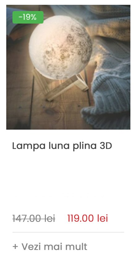lampa Luna 3d idei cadouri